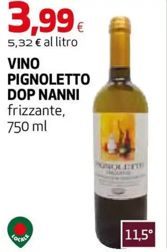 Extracoop Vino pignoletto dop nanni offerta