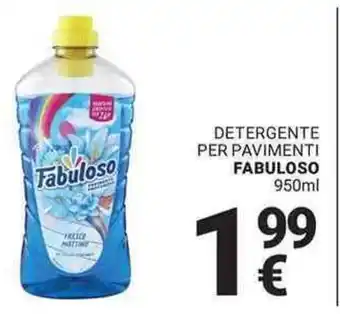 Supermercati Gulliver Detergente per pavimenti FABULOSO offerta