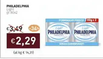 Prezzemolo e Vitale PHILADELPHIA Light offerta