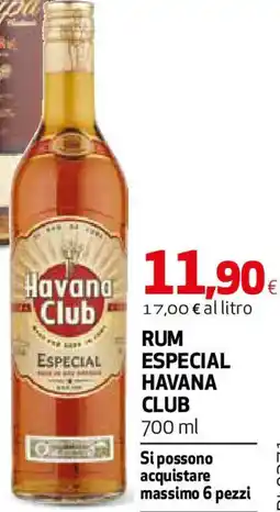 Ipercoop Rum especial HAVANA CLUB offerta