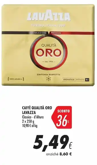 Coop Lavazza Caffè Qualità Oro 2 x 250g offerta