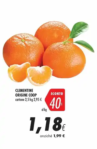 Coop Clementine Origine Coop 2,5kg offerta
