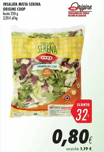 Coop Coop Insalata Mista Serena Origine 250g offerta