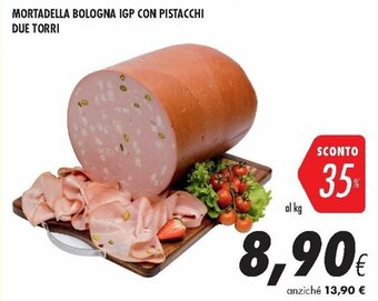 Coop Mortadella Bologna IGP Con Pistacchi Due Torri offerta