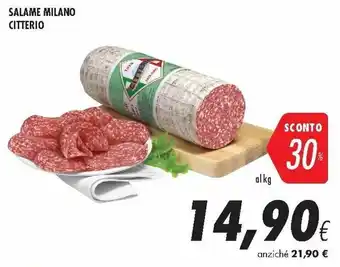 Coop Citterio Salame Milano offerta