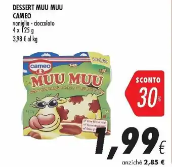 Coop Cameo Dessert Muu Muu 4x125g offerta