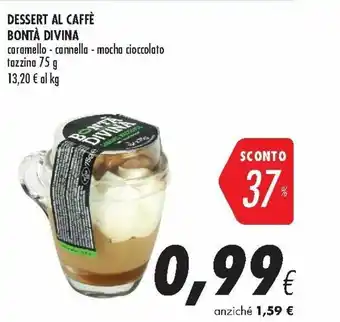 Coop Bontà Divina Dessert Al Caffè 75g offerta