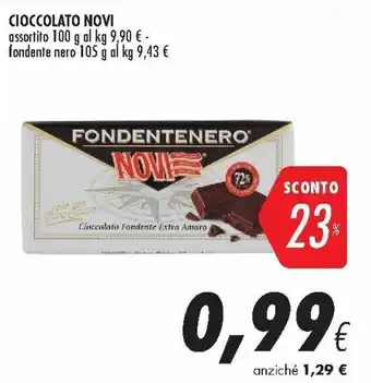 Coop Novi Cioccolato 100g offerta