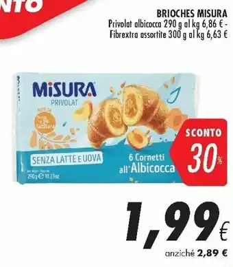 Coop Misura Brioches 300 g offerta