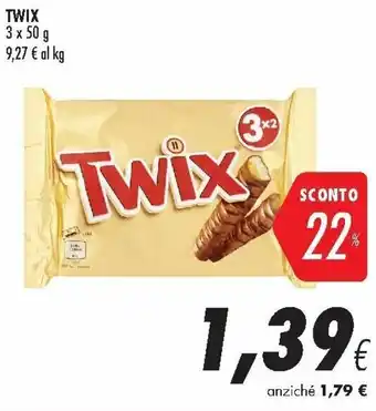 Coop Twix 3 x 50 g offerta