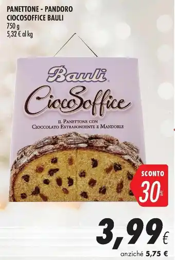 Coop Bauli Panettone Pandoro Ciocosoffice 750 g offerta