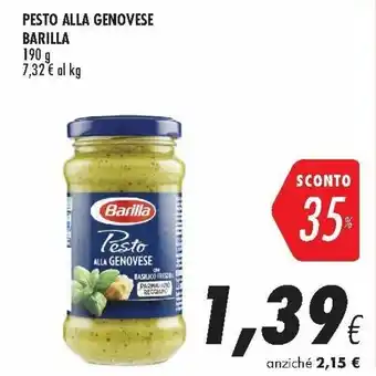 Coop Barilla Pesto Alla Genovese 190g offerta