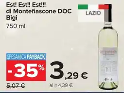 Carrefour Est! Est!! Est!!! di Montefiascone DOC Bigi offerta