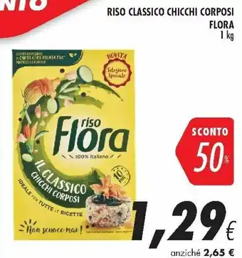 Coop Flora Riso Classico Chicchi Corposi 1 kg offerta