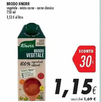 Coop Knorr Brodo Vegetale 750 ml offerta