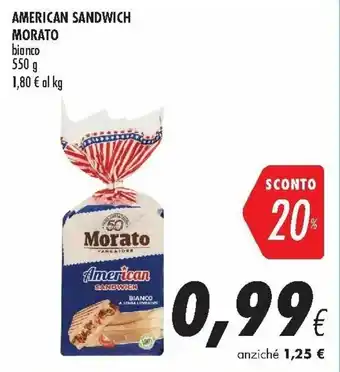 Coop Morato American Sandwich 550 g offerta