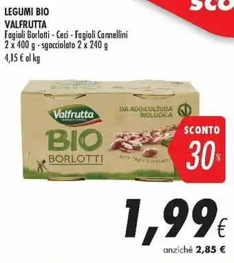Coop Valfrutta Legumi Bio 2x400g offerta