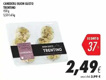 Coop Trentino Canederli Buon Gusto 450g offerta