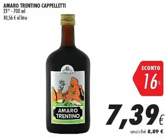 Cappelletti Amaro Trentino 700ml
