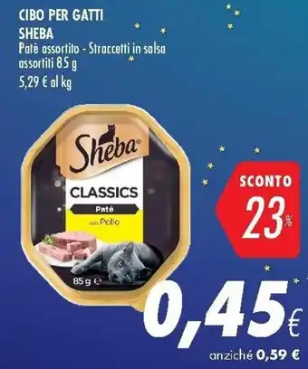 Coop Sheba Cibo Per Gatti 85g offerta
