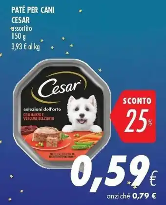 Coop Cesar Paté Per Cani 150g offerta