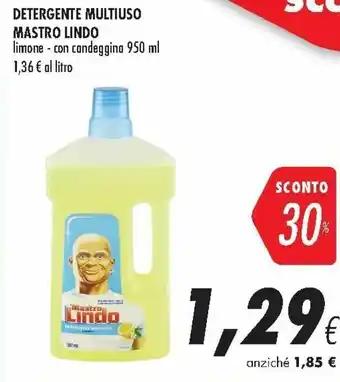 Coop Mastro Lindo Detersivo Multiuso Limone 950 ml offerta