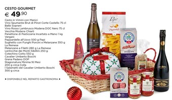 Esselunga Cesto gourmet offerta
