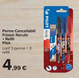 Penne Cancellabili Frixion Naruto + Refill Pilot