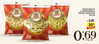 Qui Discount Pasta fresca la brigantella trafile assortite offerta