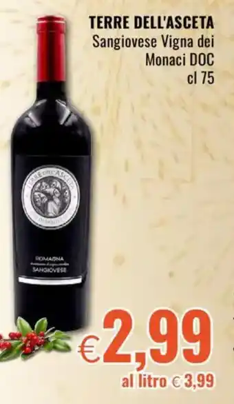 Famila TERRE DELL'ASCETA Sangiovese Vigna dei Monaci DOC offerta