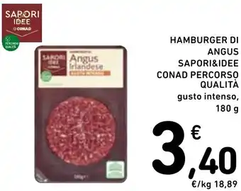 Spazio Conad Hamburger di angus sapori&idee conad percorso qualita gusto intenso, offerta