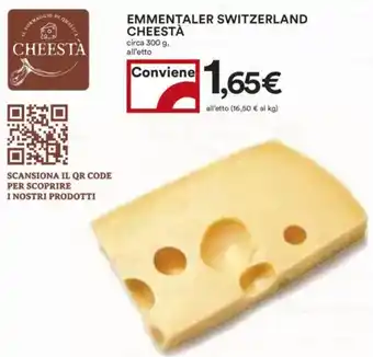 Coop Emmentaler switzerland CHEESTÀ offerta