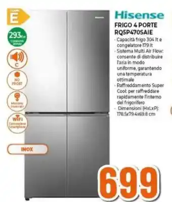 Expert Hisense FRIGO 4 PORTE RQ5P470SAIE offerta