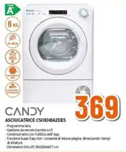 Expert CANDY ASCIUGATRICE CSOEH8A2DES offerta