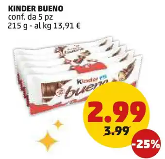 PENNY Kinder bueno offerta
