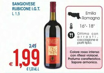 MD Discount Sangiovese rubicone igt offerta