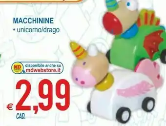 Macchinine unicorno