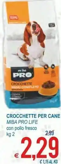 MD Discount Miba pro life crocchette per cani con pollo fresco kg 2 offerta