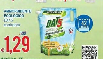 MD Discount Dat5 ammorbidente ecologico ecoricarica offerta