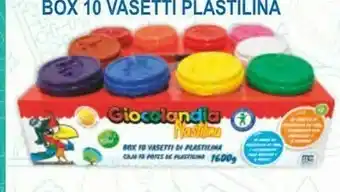 Giocolandia box 10 vasetti plastilina