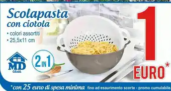 Scolapasta con ciotola