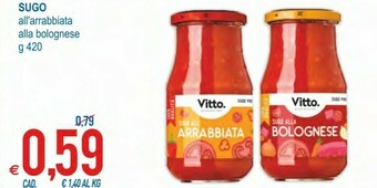 MD Discount Vitto sugo all'arrabbiata 420 g offerta