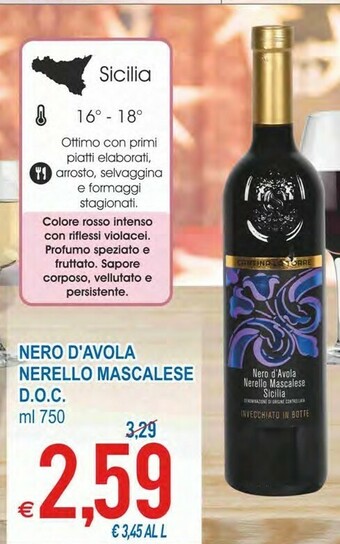 MD Discount Nero d'avola nerello mascalese d.o.c offerta