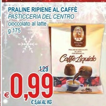 MD Discount Pasticceria del centro praline ripiene al caffe cioccolato al latte offerta