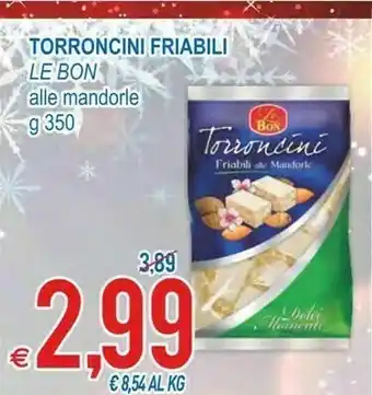 MD Discount Le bon torroncini friabili alle mandorle offerta