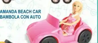 MD Discount Amanda beach car bambola con auto offerta