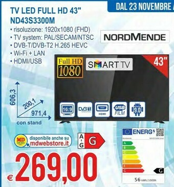 MD Discount Tv led 40 offerta