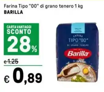 Iper La Grande Farina Tipo "00" di grano tenero BARILLA offerta