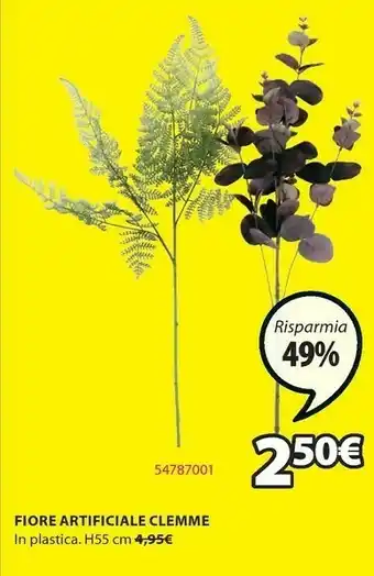 JYSK Fiore artificiale clemme offerta