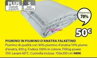 JYSK Piumino falketind offerta